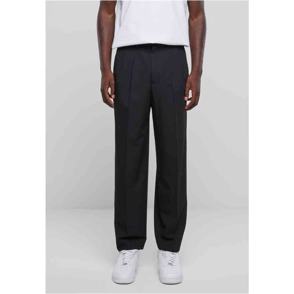 Urban Classics - Wide fit Hose gerades bein - Schwarz